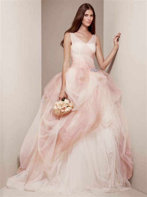 White By Vera Wang Wedding Dresses With Color Popsugar Fashion Photo 2