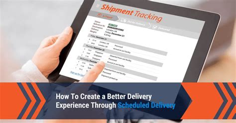 How To Create A Better Delivery Experience Through Scheduled Delivery