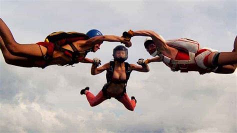 Throwback Thursday Women Skydiving In Lingerie Teem