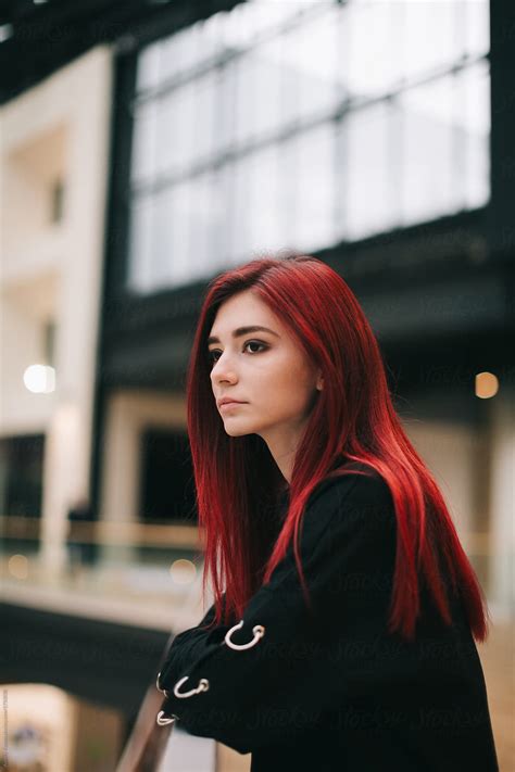 Teen Girl With Red Hair By Alexey Kuzma