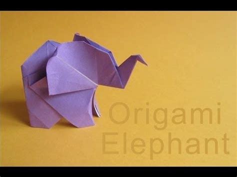 Origami Elephant Instructions. Video with step-by-step ...