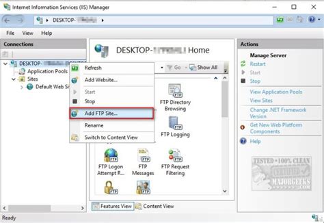 How To Set Up An Ftp Server On Windows 10 Majorgeeks