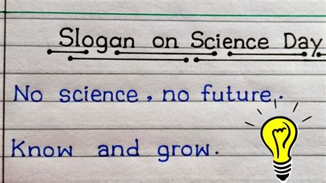Slogans On National Science Day In English Science Day Slogans In
