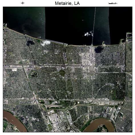 Aerial Photography Map Of Metairie La Louisiana