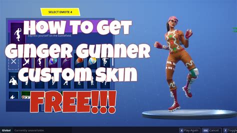 How To Get Ginger Gunner Custom Skin In Fortnite Youtube