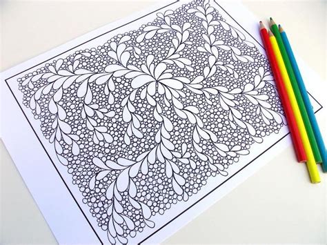 Check spelling or type a new query. PDF Coloring Page Zentangle Inspired Abstract Coloring | Etsy | Printable coloring pages ...
