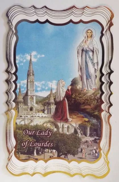 Our Lady Of Lourdes Prayer Card From Lourdes New 2 200 Picclick