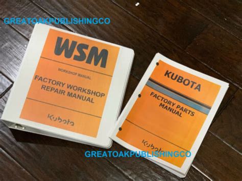 Kubota Mx5100 Hst Tractor Workshop Service Manual And Parts Manual In