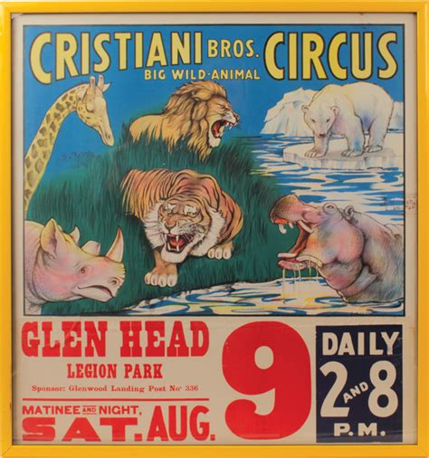 Lot Detail Rare Early 1900s Vintage Circus Poster