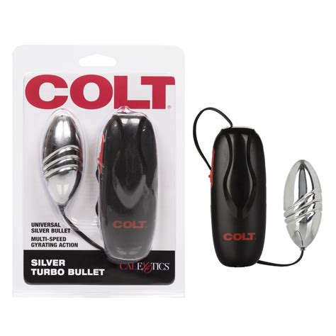 Calexotics Colt Gyrating Multi Speed Turbo Bullet Vibrator Silver