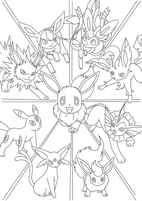 Eevee Coloring Pages 12 Pokemon Coloring Pages Pokemon