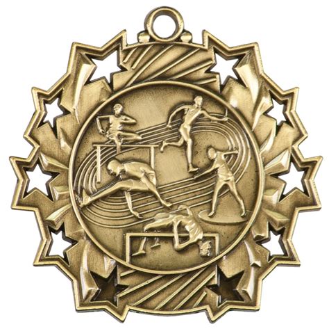 Track And Field Ten Star Medal California Trophy And Awards