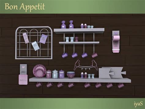 The Sims Resource Bon Appetit Clutter By Soloriya Sims 4 Downloads