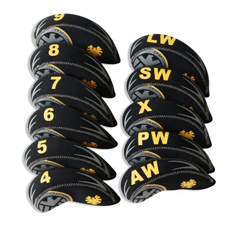11pcs Golf Club Headcovers For Callaway Iron Covers 4 Lw Orangeandblack