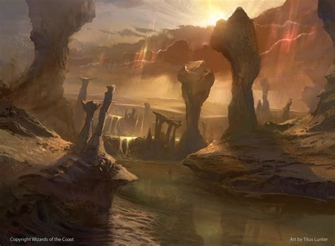 Canyon Slough Mtg Art From Amonkhet Set By Titus Lunter Art Of Magic