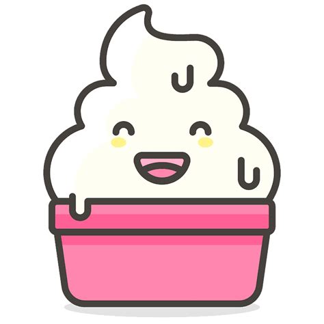 Soft Ice Cream Emoji Clipart Free Download Transparent Png Creazilla