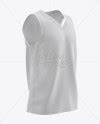 Download Basketball Jersey with V-Neck Mockup - Half Side View in ...