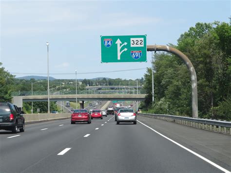 Connecticut Interstate 84 Eastbound Cross Country Roads