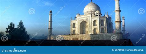 Taj Mahal Panorama Stock Photo Image Of Beauty Early 2675008