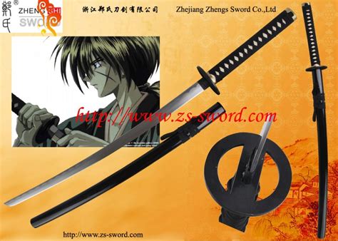 Rurouni Kenshin Anime Reverse Blade Steel Katana Sword Cosplay China