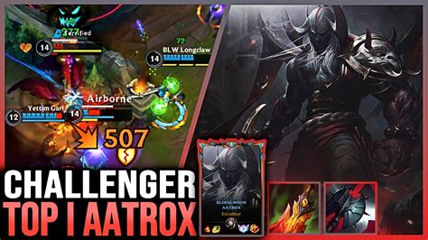 Wild Rift Aatrox Top 1 Aatrox Gameplay Challenger Ranked Youtube