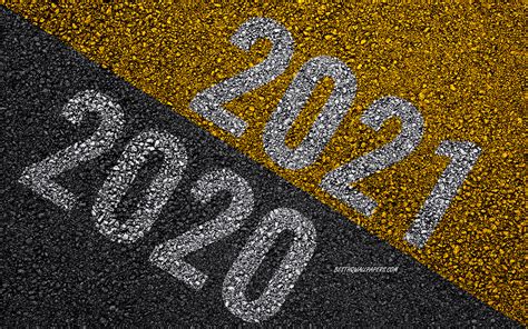 Download Wallpapers Transition From 2020 To 2021 2021 New Year 2021