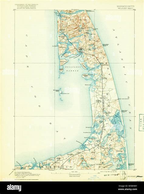 Massachusetts Usgs Historical Topo Map Ma Wellfleet 353104 1893 62500