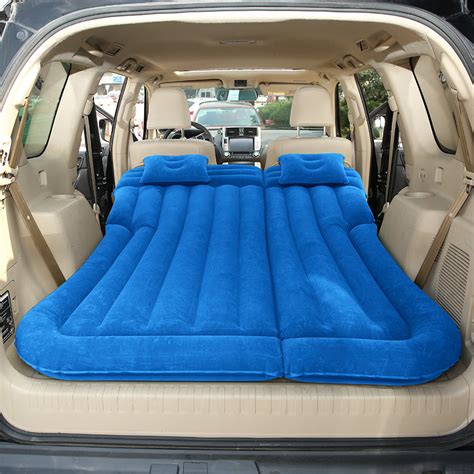 Air mattresses with pumps whether internal or external will make a reasonable amount of noise when inflating and owners have reported that the. Car SUV Air Mattress Camping Bed with Pillow, Inflatable ...