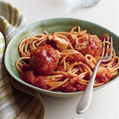 Spaghetti With Turkey Meatballs Recipe