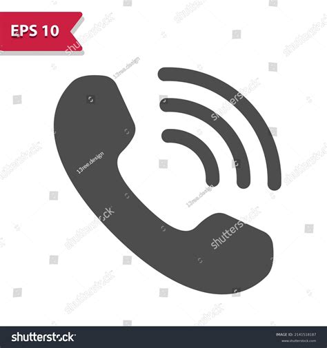 Phonecall Icon Phone Call Telephone Professional Stock Vector Royalty
