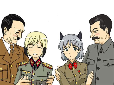 Sanya V Litvyak Erica Hartmann Adolf Hitler And Joseph Stalin