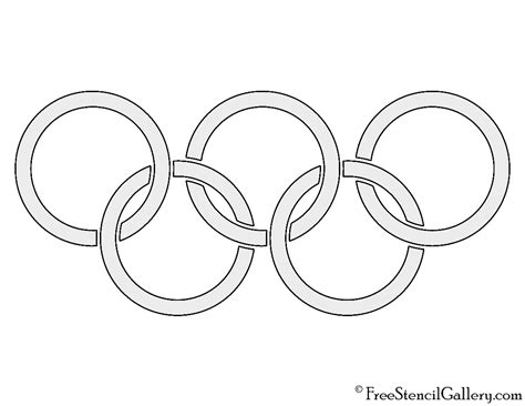 Olympic Rings Stencil Free Stencil Gallery