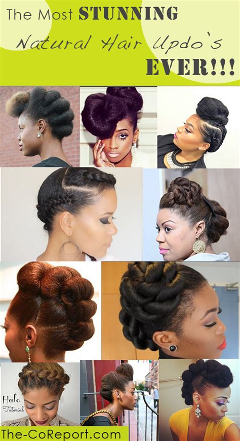 25 Stunning Natural Hair Updo Styles Blossom And Sol