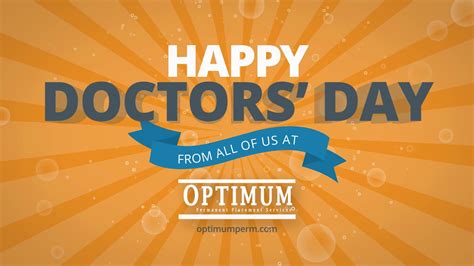 Happy Doctors Day 2020 Optimum Permanent Placement Services Youtube