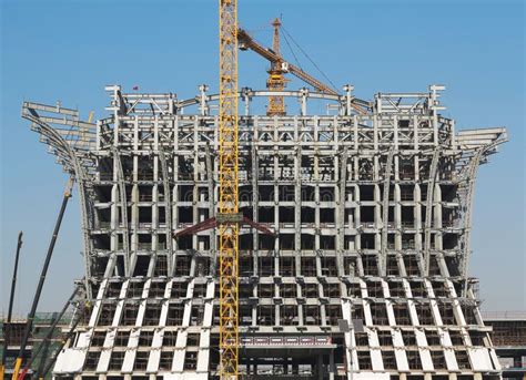 Crane In Construction Stock Image Image Of China Tower 49726755
