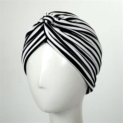 Jeanne Simmons Striped Soft Poly Turban Turbans