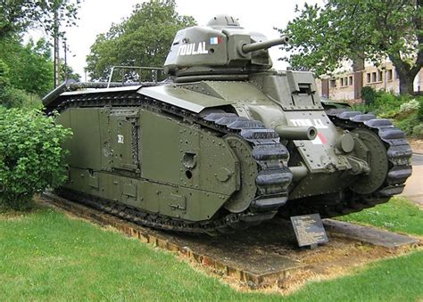 Surviving Char B1 Bis Renault Ww2 Heavy Tank Called Toulal In Stonne France