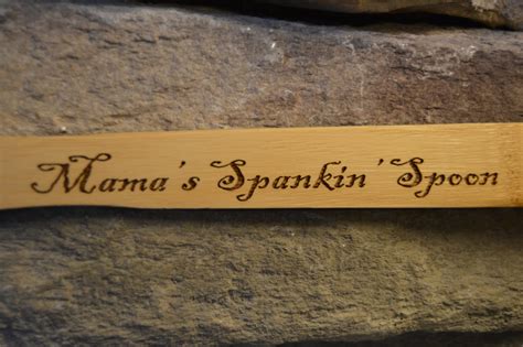 spank spoon spanking spoon personalized spoon ts for mom etsy