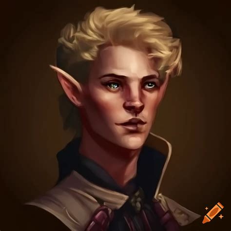 Art Of A Male Half Elf Bard Character On Craiyon