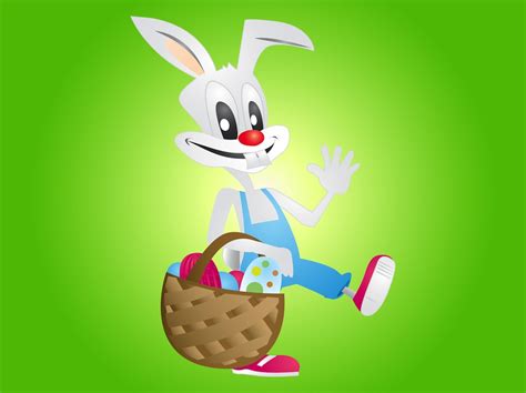 Funny Easter Bunny Vector Art And Graphics