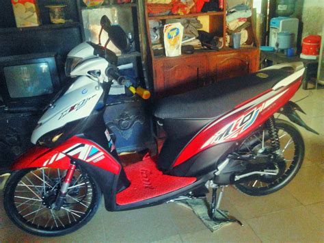 Jelek banget mio j sticker transparant hologram glowing. mio j modif
