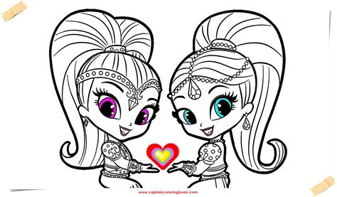 Shimmer And Shine Coloring Pages Protol Colors