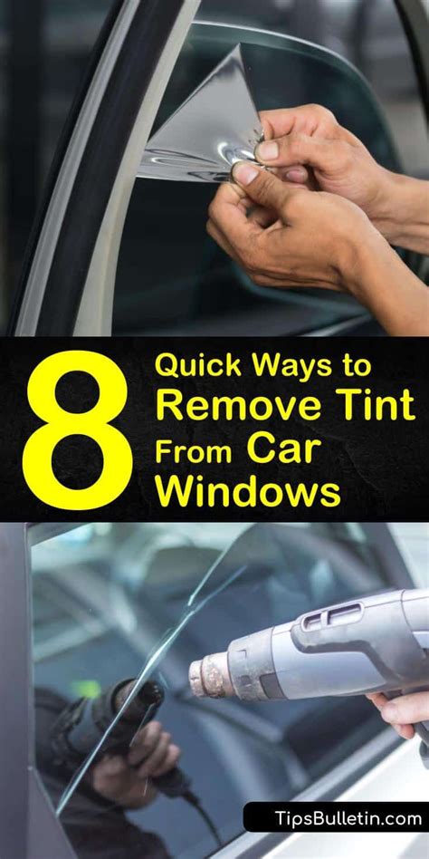 8 Quick Ways To Remove Tint From Car Windows Tinted Windows Car