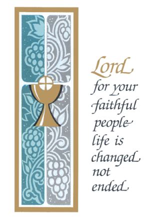 However, to save time and money, you should consider downloading this above shown catholic funeral mass program that is an already built sample template. Mass Card Deceased MD-7 Cover - USA East Province of Jesuits
