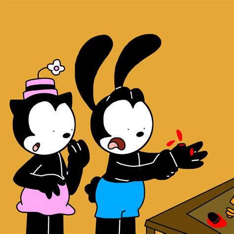 Ortensia Sees Oswald With His Thumb Cut By Marcospower1996 On Deviantart