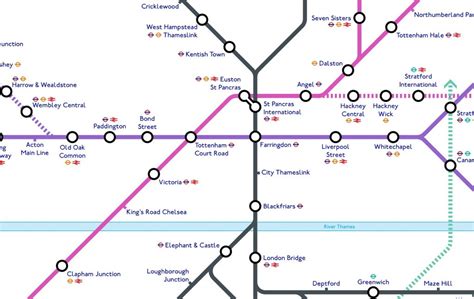 New Crossrail Map