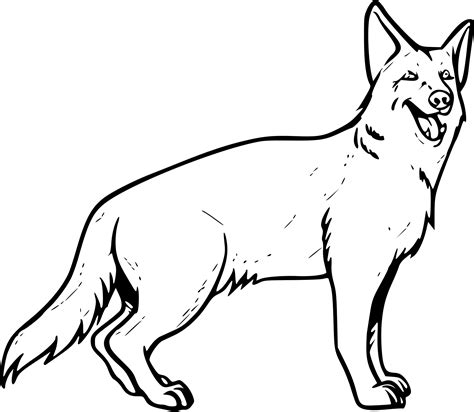 Coloriage Chien Berger Allemand À Imprimer concernant Coloriage Chien