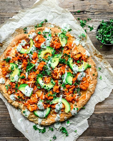 Vegan Buffalo Cauliflower Pizza With Avocado Crowded Kitchen