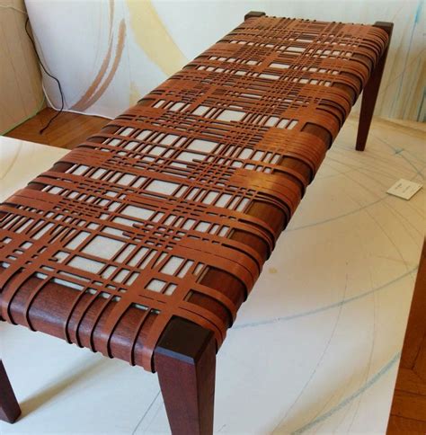 Diy Leather Woven Bench Artofit
