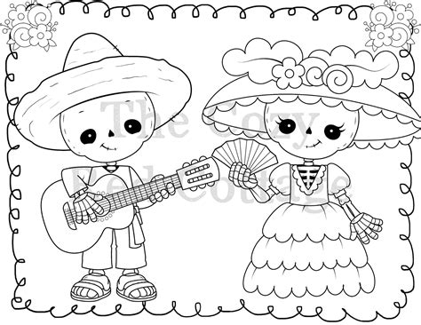 Download and print these dia de los muertos coloring pages for free. The Cozy Red Cottage: Dia de los Muertos Preschool ...